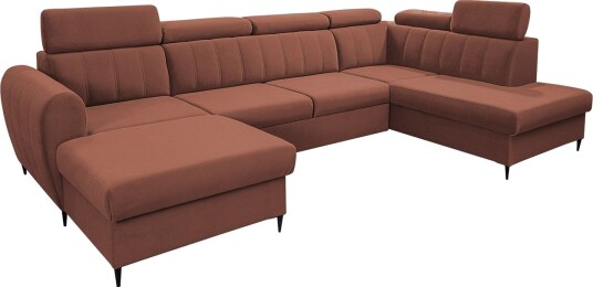 Hoffman Sofa med Divan og Sjeselong 4 seter Kobber Hoffman Sofa med Divan og Sjeselong 4 seter Kobber