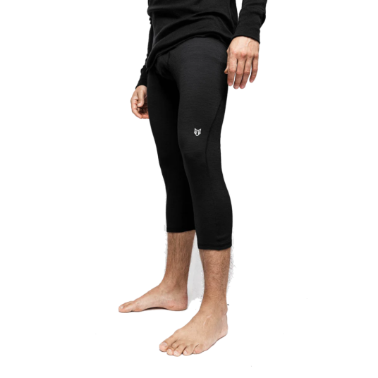 Woolf Merino M's Roni 3/4 Pant Black Black XL