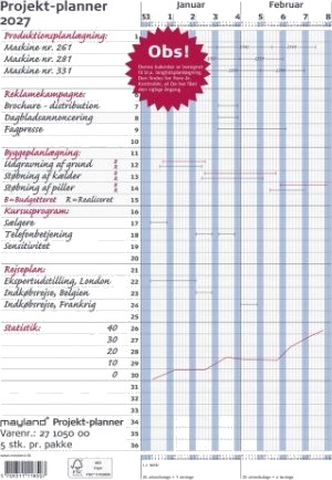 Projekt Planner Blå 2027