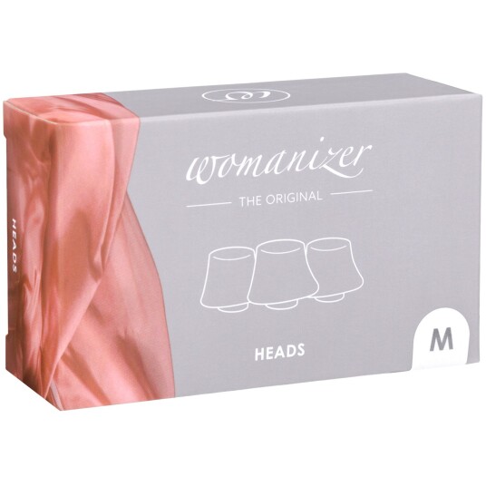 Womanizer Sugehode i Silikon 3 stk. Medium - Hvit