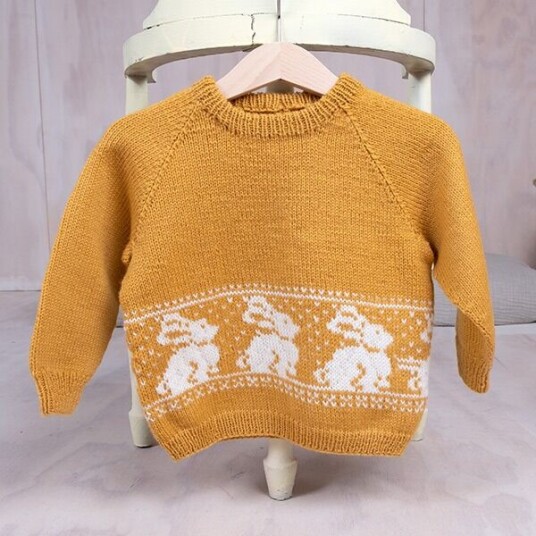 Bluum Strik Strikkegenser Kanin - garnpakke i Bluum Pure Eco Baby Wool