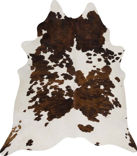 Premium Naturlige Kuskinn Salt / Pepper / Brun / Hvit 180x220 cm