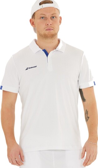 Babolat Play Tennis Polo T skjorte Herre Hvit S