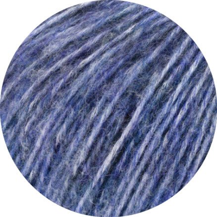 Lana Grossa Natural Alpaca Pelo Garn 34 Melange Blå Lana Grossa Natural Alpaca Pelo Garn 34 Melange Blå