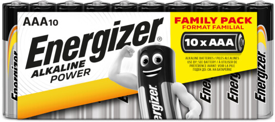 Energizer AAA Alkaline Batterier 10-pakning - 1.5 V