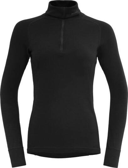 Devold Duo Active Merino 205 Zip Neck Dame A/Black XL Devold Duo Active Merino 205 Zip Neck Dame A/Black XL