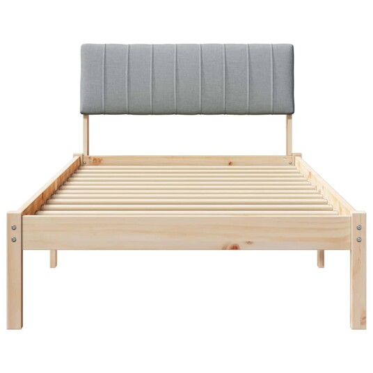 Sengestamme Brun og lys grå 90 x 190 cm Heltre furu