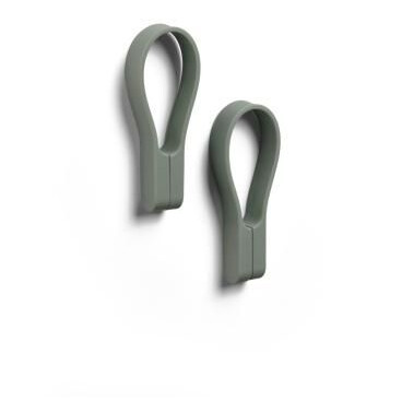 Zone Denmark Loop Magnet Håndklestropp Oliven Grønn 2 stk.