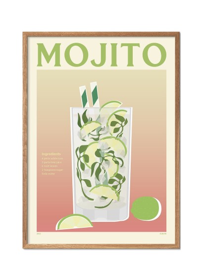 PSTR Studio Pstr Studio - Pstr Studio X Elin Pk -  Mojito - Multi/patterned - 30X40CM