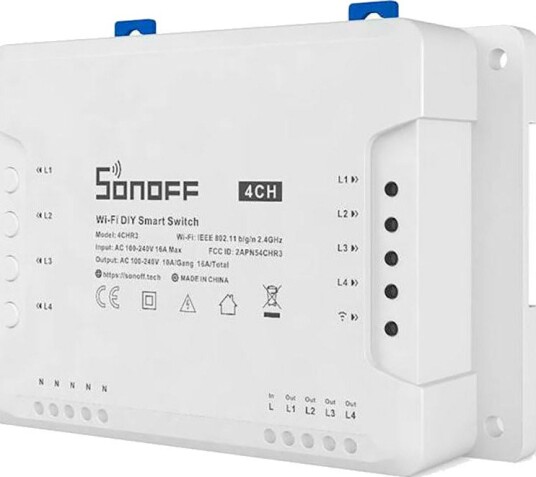 Sonoff Bryter 4Ch R3 WiFi Smart (4 Kanaler)