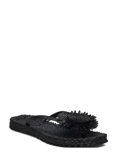 Ilse Jacobsen Flip Flops With Flower Black 38
