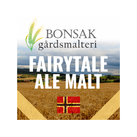 Fairytale Ale Malt 1 kg Hel 6-8 EBC - Bonsak Gårdsmalteri