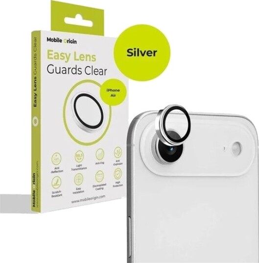 Mobile Origin Kameralinsebeskyttelse for iPhone Air - Sølv
