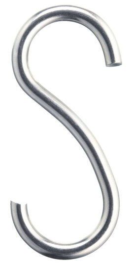 PULSIVA S-krok Caja 7.1x3.2 cm (LxB) Sølvfarge 5 Stykk / Forpakning PULSIVA S-krok Caja 7.1x3.2 cm (LxB) Sølvfarge 5 Stykk / Forpakning