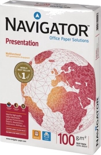 Navigator Presentasjon Normalpapir 120 Mikron Wei? A4 210 X 297 Mm 100 G/M2 500 Blatt 8243A10laas Navigator Presentasjon Normalpapir 120 Mikron Wei? A4 210 X 297 Mm 100 G/M2 500 Blatt 8243A10laas