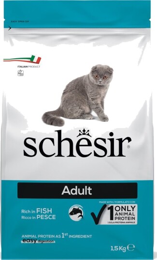 Schesir Tørrfôr Adult Maintenance Med Fisk 3 X 1.5 kg
