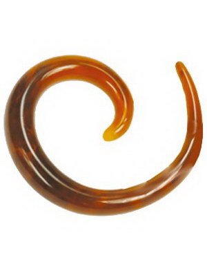 Curl Akryl Brun Ørepiercing