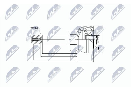 Nty Drivknute drivaksel NTY NPZ NS 011