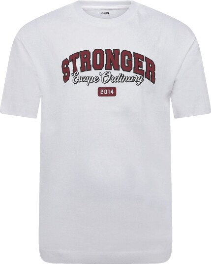 STRONGER Essential T Shirt   BRIGHT WHITE   XL