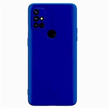 OnePlus Nord N10 5G Gummiert Plast Deksel Blå