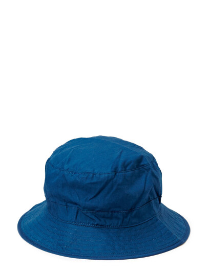 Melton Poplin Bucket Hat   Blue   45