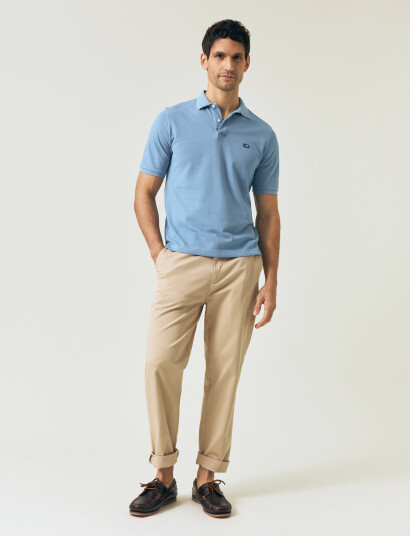 Lexington Clothing Pique Polo Shirt - Blue - M Lexington Clothing Pique Polo Shirt - Blue - M