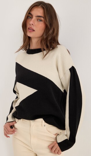 Object Collectors Item Objray O neck L/S RE KNIT PULLOVER