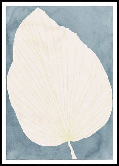 Illustration Of A Large Leaf Plakat Plakat / 21x30cm