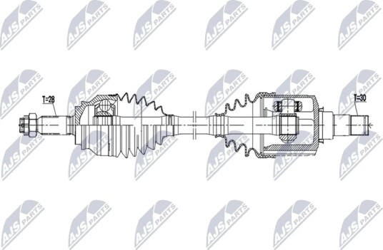 NTY NPW MS 116 Drivaksel NTY NPW MS 116 Drivaksel