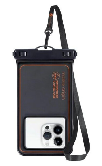 Mobile Origin Waterproof floating case 6.5" - black/orange Mobile Origin Waterproof floating case 6.5" - black/orange
