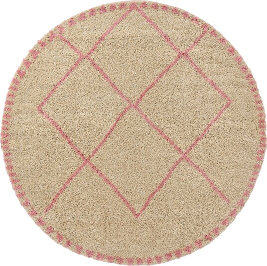 Runde tepper Tiznit beige/rosa Størrelse: Ø 200 cm Runde tepper Tiznit beige/rosa Størrelse: Ø 200 cm