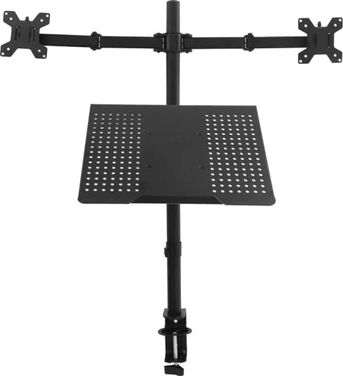 NÖRDIC Skjermstativ for 2 Skjermer og 1 Laptop Maks 27" 80 cm Høyde
