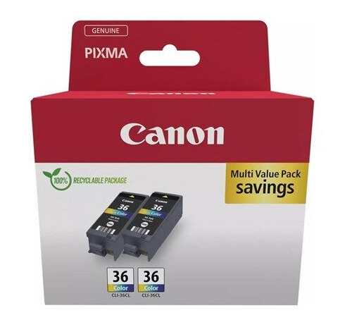 Canon CLI 36 Color Twin Pack - Blekkpatron Colour (cyan, magenta, yellow) Canon CLI 36 Color Twin Pack - Blekkpatron Colour (cyan, magenta, yellow)