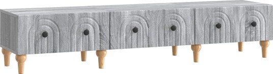 TV skap med skuff Grå sonoma 147 x 34,5 x 30 cm Konstruert tre TV skap med skuff Grå sonoma 147 x 34,5 x 30 cm Konstruert tre