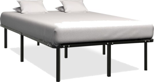 vidaXL Sengeramme svart metall 120x200 cm
