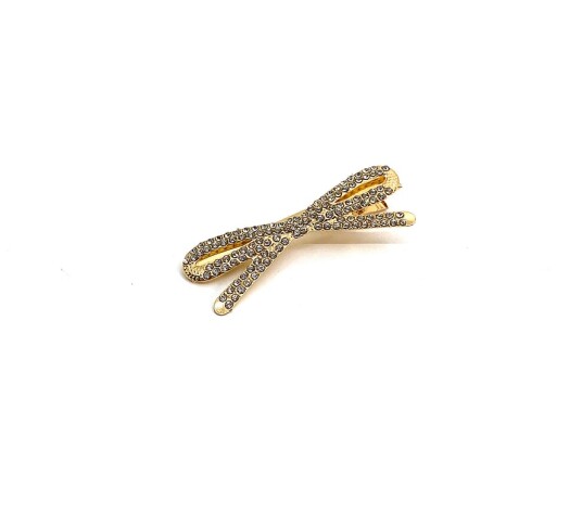 Pipol's Bazaar Glitter Snap Bow Thin Gold Pipol's Bazaar Glitter Snap Bow Thin Gold