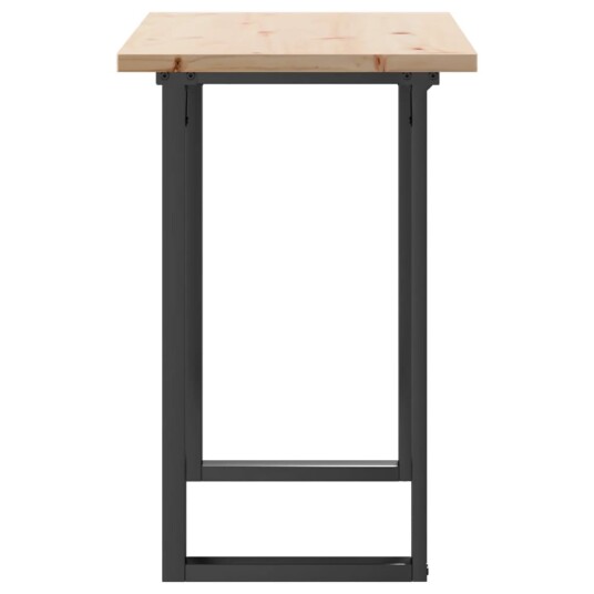 Spisebord O-ramme 100x50x75,5 cm heltre furu og støpejern 3282741