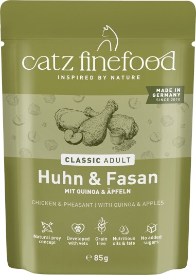 Catz Finefood Våtfôr Sparepakke & Fasan Kylling 16 X 85 G