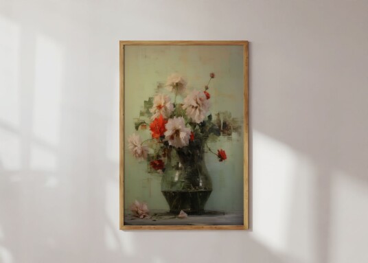 Plakat Blomstervase Maleri