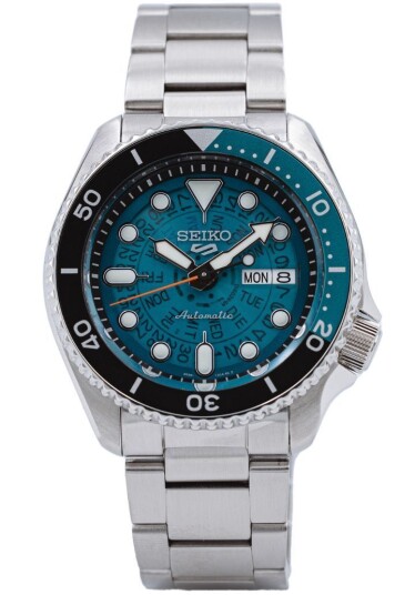 Seiko 5 Sports Herreklokke SRPJ45K1 Blå/Stål Ø43 mm