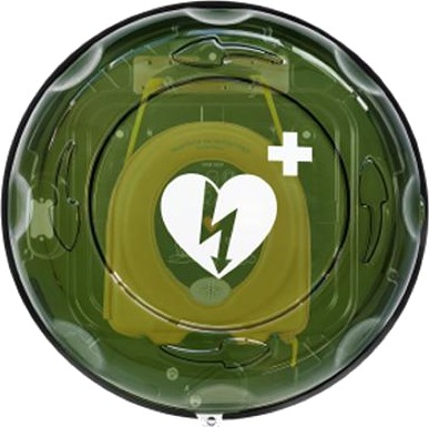 AED veggskap til hjertestarter rund 1 stk AED veggskap til hjertestarter rund 1 stk