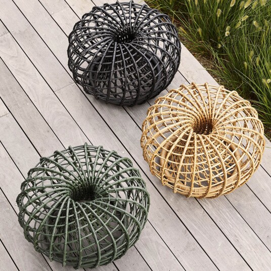 Cane line Nest Fotpall Liten Nature