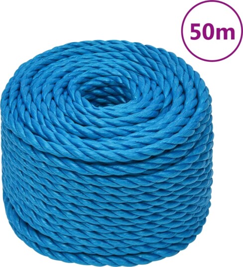Arbeidstau blå 12 mm 50 m polypropylen