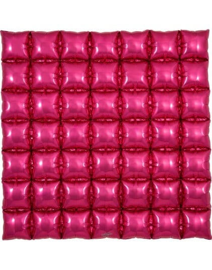 Fuchsia Waffle Folie Ballong for Backdrop/Bakgrunn 91,4 cm x 91,4 cm