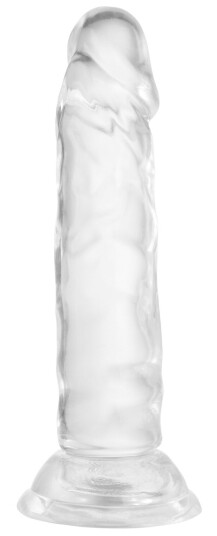 Willie City Gjennomsiktig Realistisk Dildo med Sugekopp 13 cm   - Klar