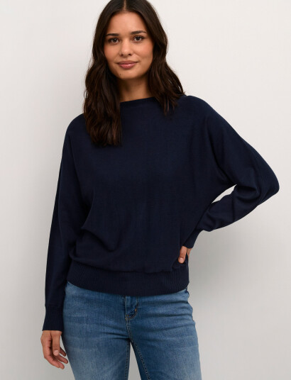 Culture Cuannemarie Batwing Jumper - Blue - XS