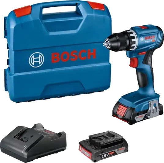 Bosch Skrutrekker GSR 18V 45 I L BOXX Med 2 Stk 3,0ah Batterier Bosch Skrutrekker GSR 18V 45 I L BOXX Med 2 Stk 3,0ah Batterier
