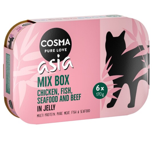 Økonomipakke Cosma Asia I Gelé 24 X 170 G Miks 5 Sorter