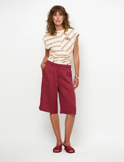 Dante6 Dante6 Emra Relaxed Fit Bermuda Burgundy 34 Dante6 Dante6 Emra Relaxed Fit Bermuda Burgundy 34