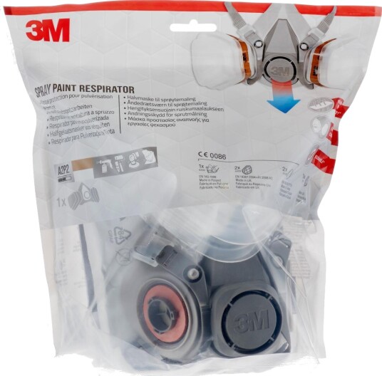 3M halvmaske 6002c ffa2p2d lakkering og malingsarbeide 3M halvmaske 6002c ffa2p2d lakkering og malingsarbeide